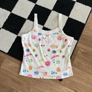 Amazon Women's Fruit Print Tank Top - White